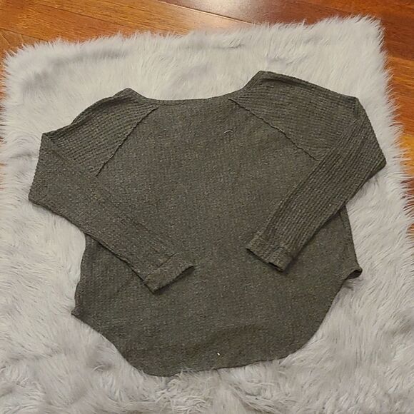 American eagle outfitters forest green soft and sexy plush long sleeve shirt - Picture 4 of 4